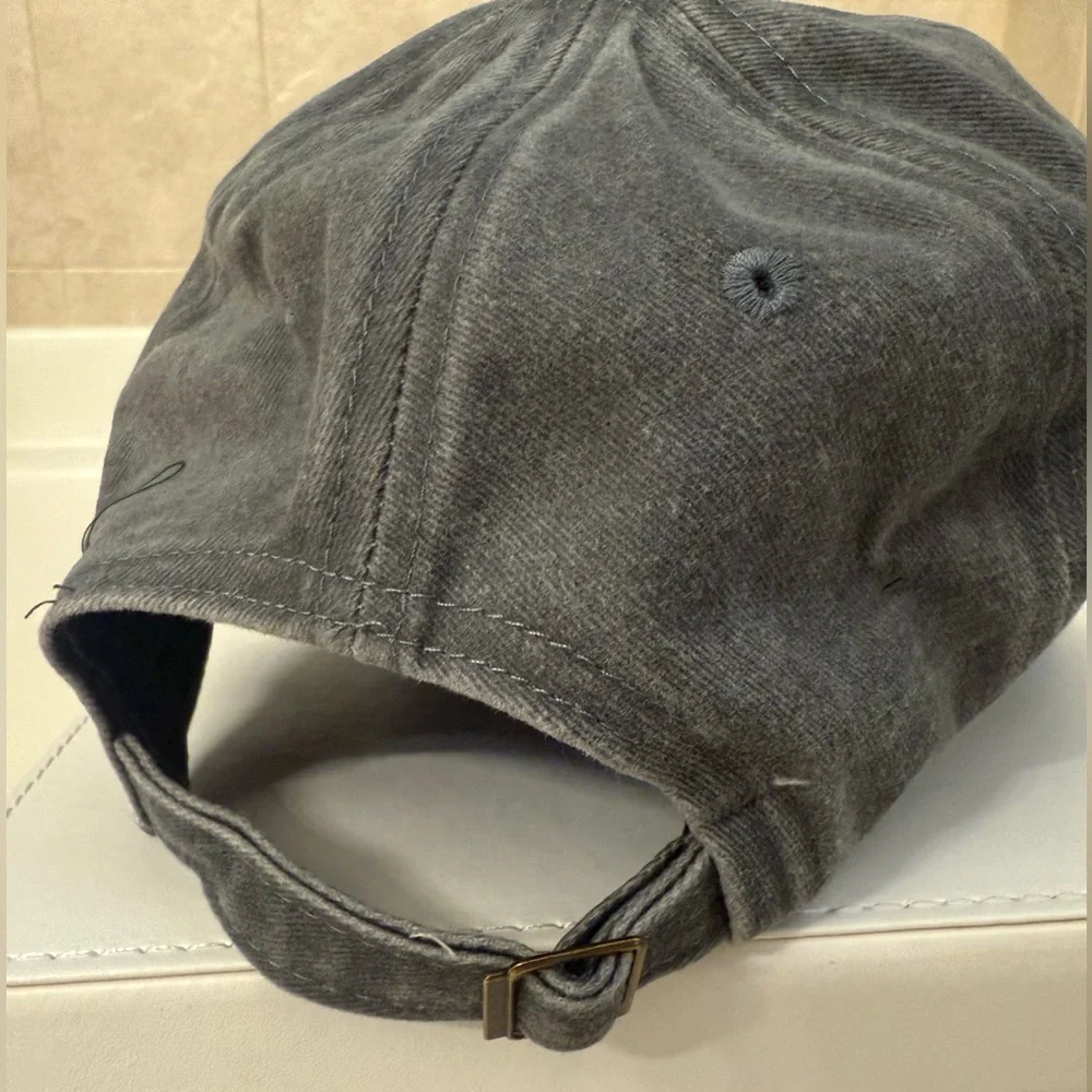 Gray Cap with Heart Patch- New